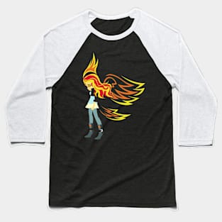 Sunset Shimmer Phoenix Design Baseball T-Shirt